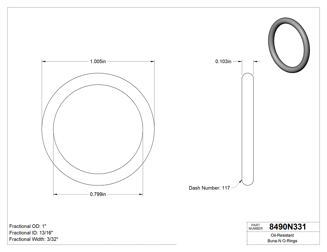 Technical drawing - 8490N33